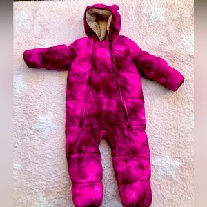 Baby Gap - water resistant one piece purple snowsuit. Like new. Very warm